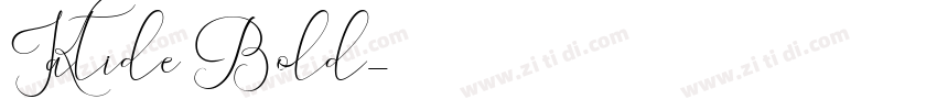 Katide Bold字体转换